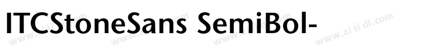 ITCStoneSans SemiBol字体转换